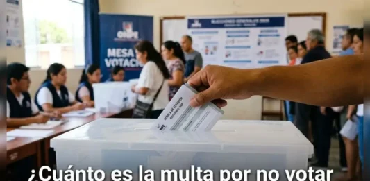 Multa por no votar en la segunda vuelta: conoce cuanto debes pagar si falta el 7 de junio
